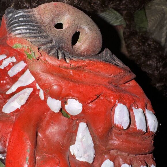 Topstone Halloween Mask 1980s Wolf Werewolf Showing Teeth And Fangs - Picture 5 of 7